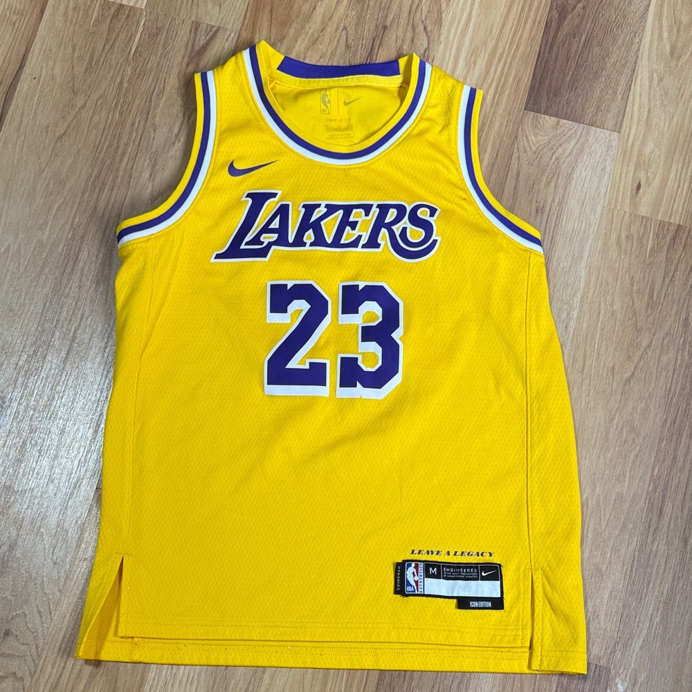 Nike Lakers Gold Basketball Jersey